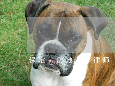 保定 房地产 律师 保定 房地产 律师